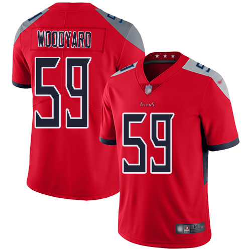 Tennessee Titans Limited Red Men Wesley Woodyard Jersey NFL Football 59 Inverted Legend